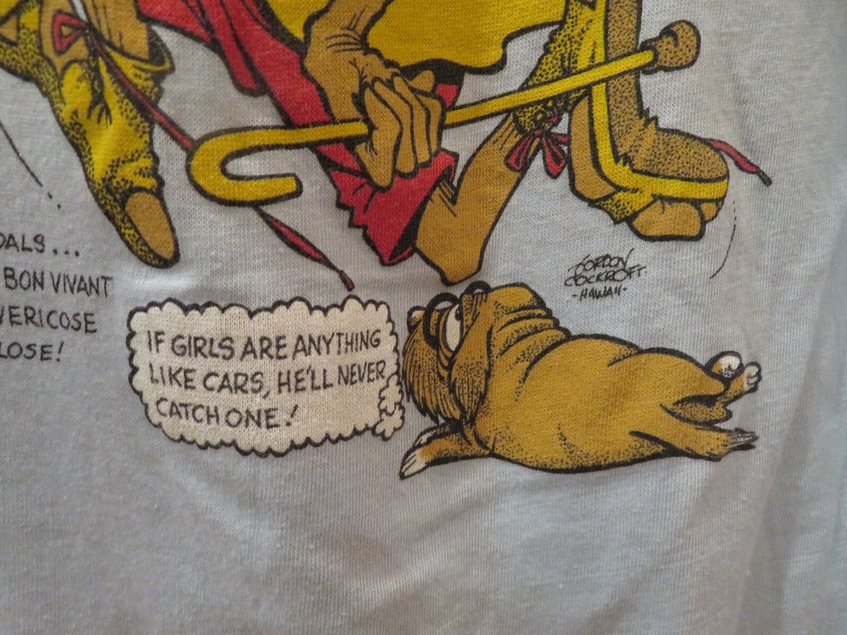VINTAGE 80'S FUNNY HUMOROUS Dirty Old Man Single Stitch