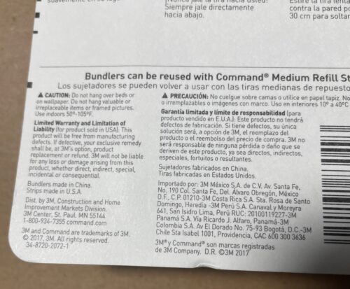 3M Command Cord Bundlers White 2-pack Product 17304-ES New in Package NIP - Picture 7 of 13