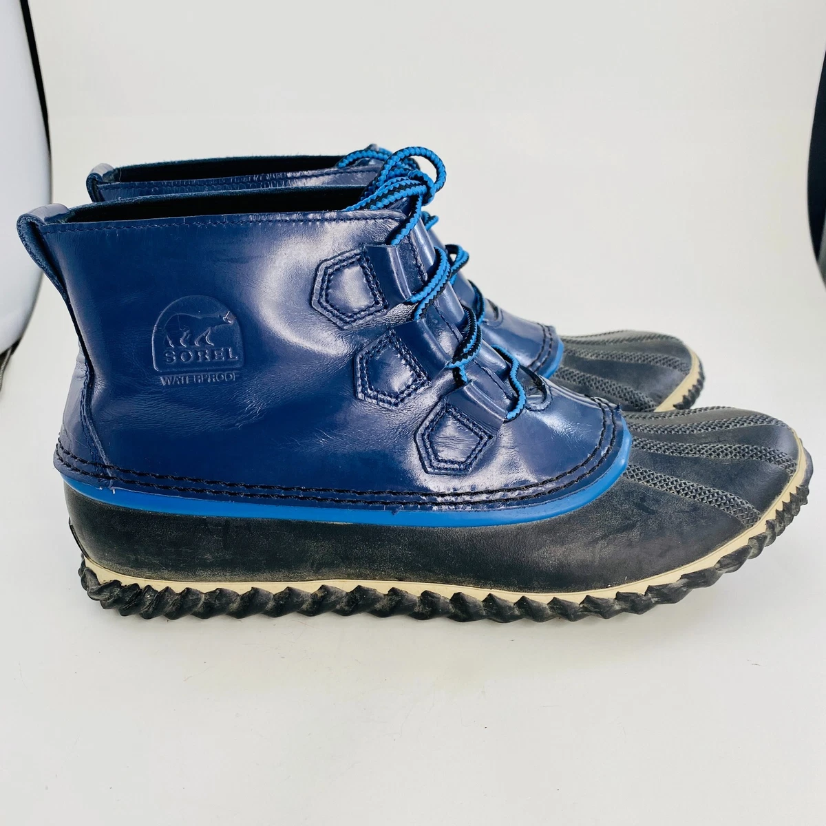 Sorel Women s Rain Boots Size 11 Blue Out N About Nocturnal NL2511 591