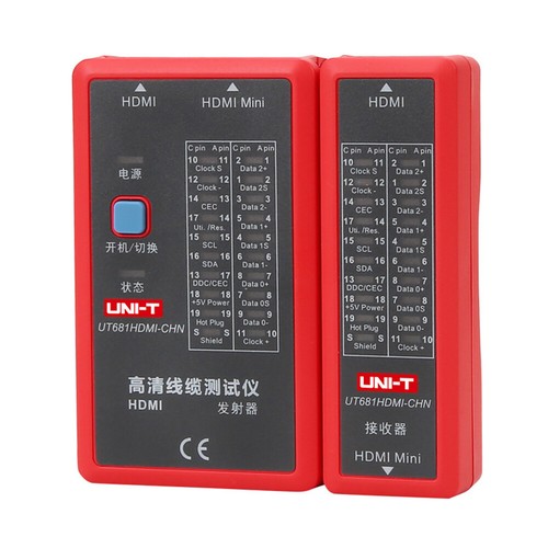 UT681HDMI /MINI- Data Cable Tester Set 20-LED Status Indictor Auto Shutdown US - Picture 1 of 8