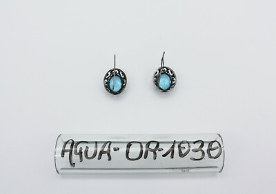 925 silver topaz earrings cod. OR1030 water