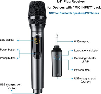 Lekato wireless microphones. K380S | eBay