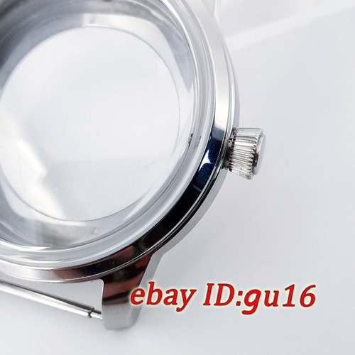 Caja de reloj burbuja 40 mm NH35 plateada ajuste movimiento NH35 NH36 NH38 NH70 NH72 - Imagen 2 de 9