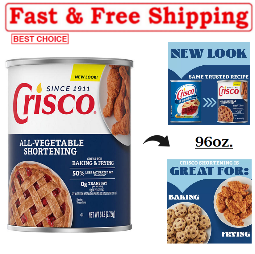 Crisco All-Vegetable Shortening (6 lbs.) Best Price | eBay