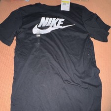 Nike The Nike Tee Solid Black Crew Neck Short Sleeve Men's T-Shirt S AR5004-010