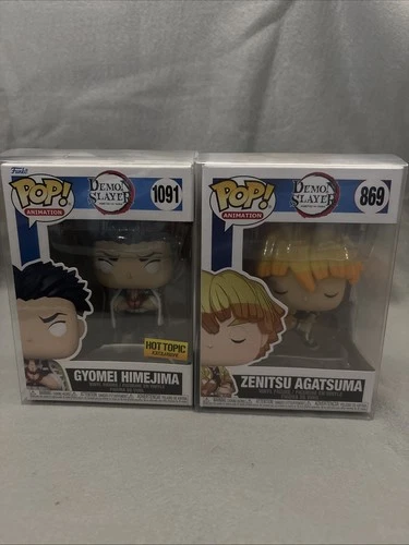 Funko POP!  Demon Slayer Gyomei Himejima 1091 Hot topic And Zenitsu Agatsuma 869