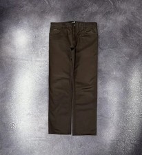Love Moschino Women  s Straight Fit Brown Luxury Pants Trousers 34"