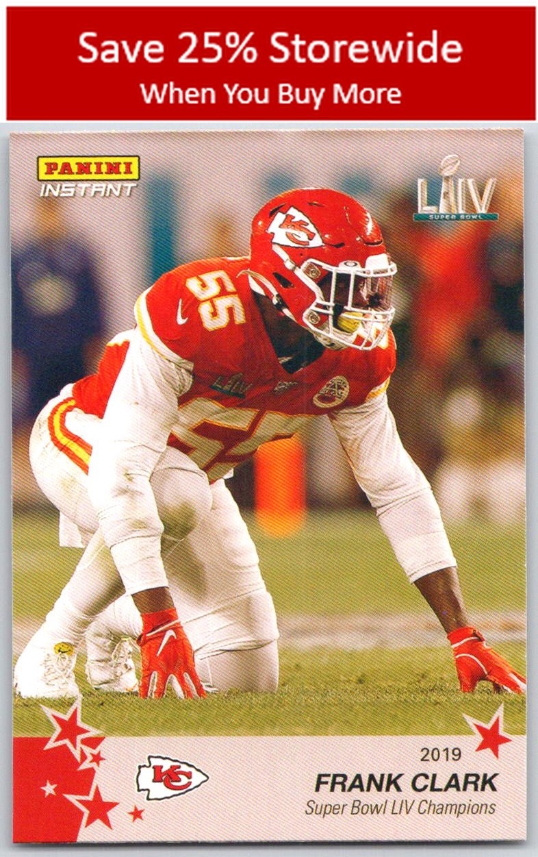 2019 Panini Instant NFL #17 Frank Clark Super Bowl LIV Champions
