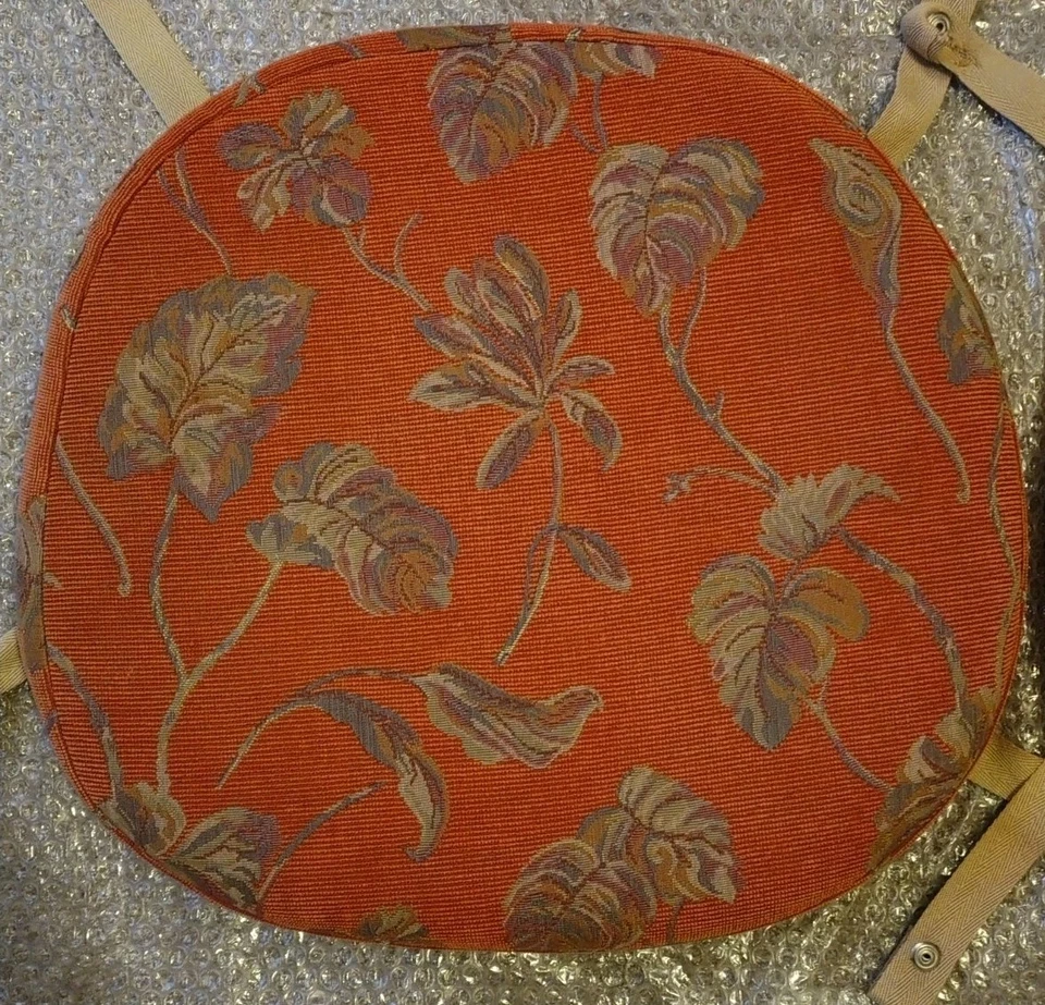X4 FLORAL ERCOL SEAT PADS FOR QUAKER WINDSOR/SWAN BACKS/GOLDSMITH DINING CHAIRS. - Image 4 of 4