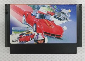 Konami Famicom Soft Road Fighter Used