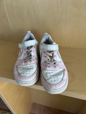 Nike Court Borough Low 2 Pink White Girls Youth Shoes Size 2Y 5