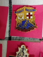 COVENTRY  SPEEDWAY BADGE IN GOLD BRITISH FINAL 1999
