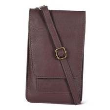 Small Crossbody Bag For Women - Mini Cell Phone Purse - Crossover Wash Brown