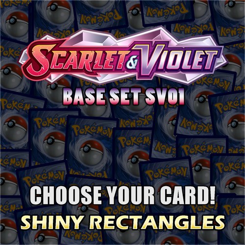 Scarlet & Violet Base Set Pokemon Cards Reverse Holo Rare EX Master Set Singles