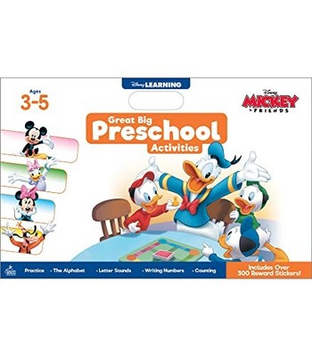 Disney Learning Great Big Preschool Activities Large Math and Phonics Acti...