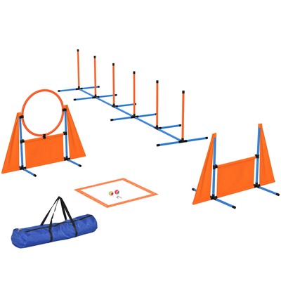 PawHut Pieces Dog Agility Equipment, Obstacle Training Course