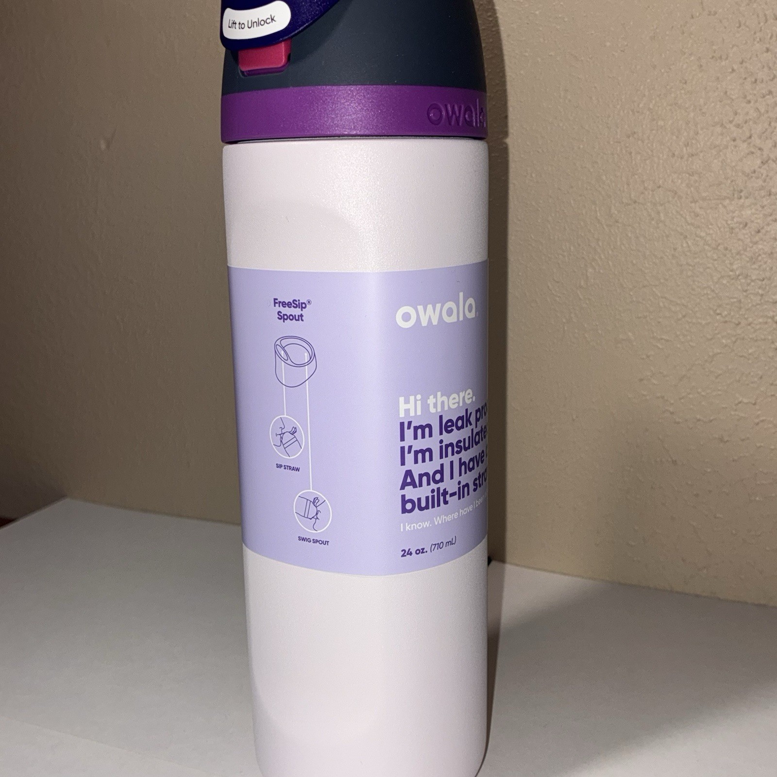 With Straw Lock Cap Bpa Free