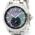 TAG HEUER Link Limited Edition Black MOP Steel Watch WJF211K Polished BF588841