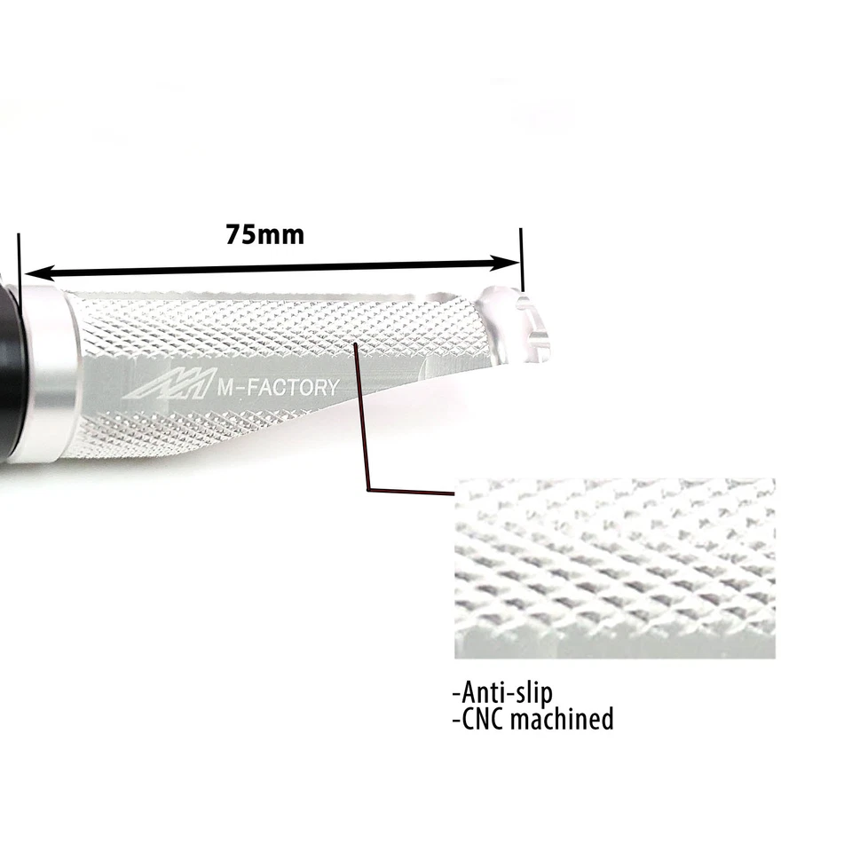 Silver MFP 40mm Front Foot Pegs For Ducati Diavel 1260 S 19-22 21 20 - Изображение 4 из 4