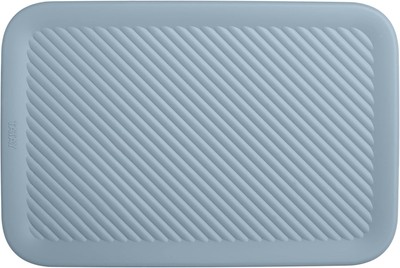 Superio Ribbed Collection Lid for Decorative Plastic Open Home 1 Pack, Blue 