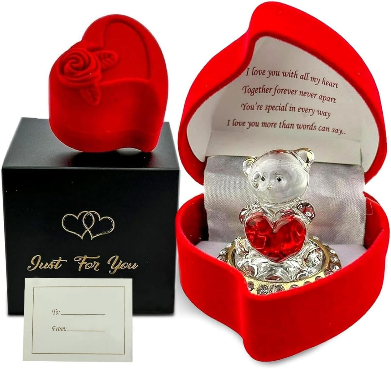 SAFRI Teddy Bear Girlfriend Boyfriend Husband Wife Fiancee Fiance Gift Christmas