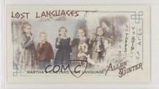 2019 Allen & Ginter Lost Languages Minis Martha's Vineyard Sign Language y8h