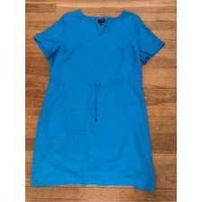 The Limited Women's Blue Knee Length Drawstring Shift Dress - Size XXL b5