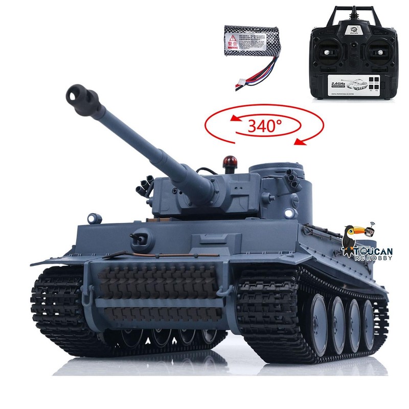US Stock HengLong 1/16 7.0 German Tiger I RTR RC Tank 3818 W/Sound IR Battle