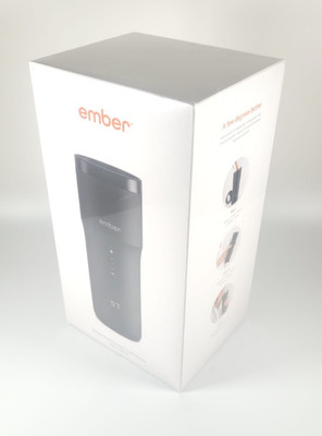 Ember Temperature Control Smart Travel Mug 2+ 12oz Black App Heated Coffee Tea