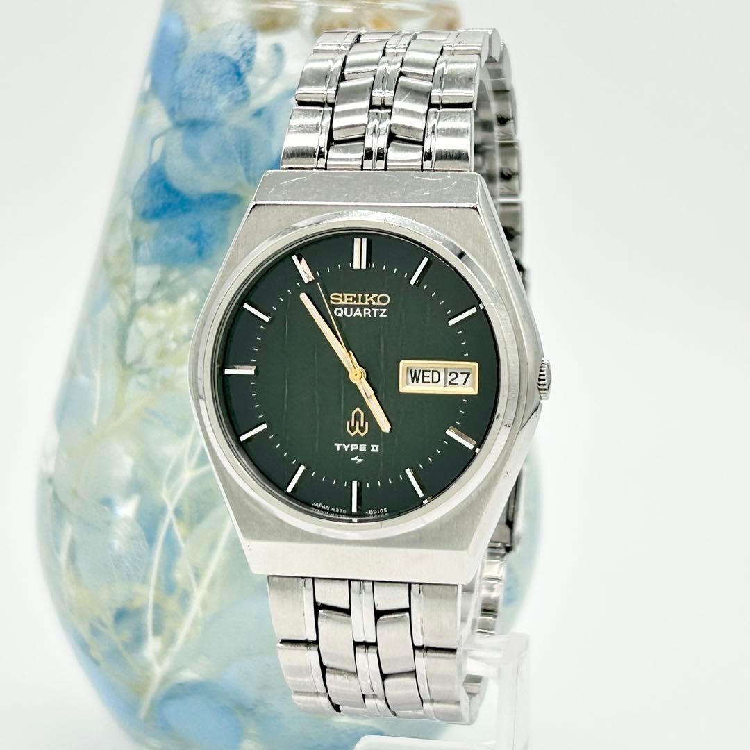 Rare SEIKO Watch II Quartz TYPE Dial 4336-8060 - vintagewatches.pk