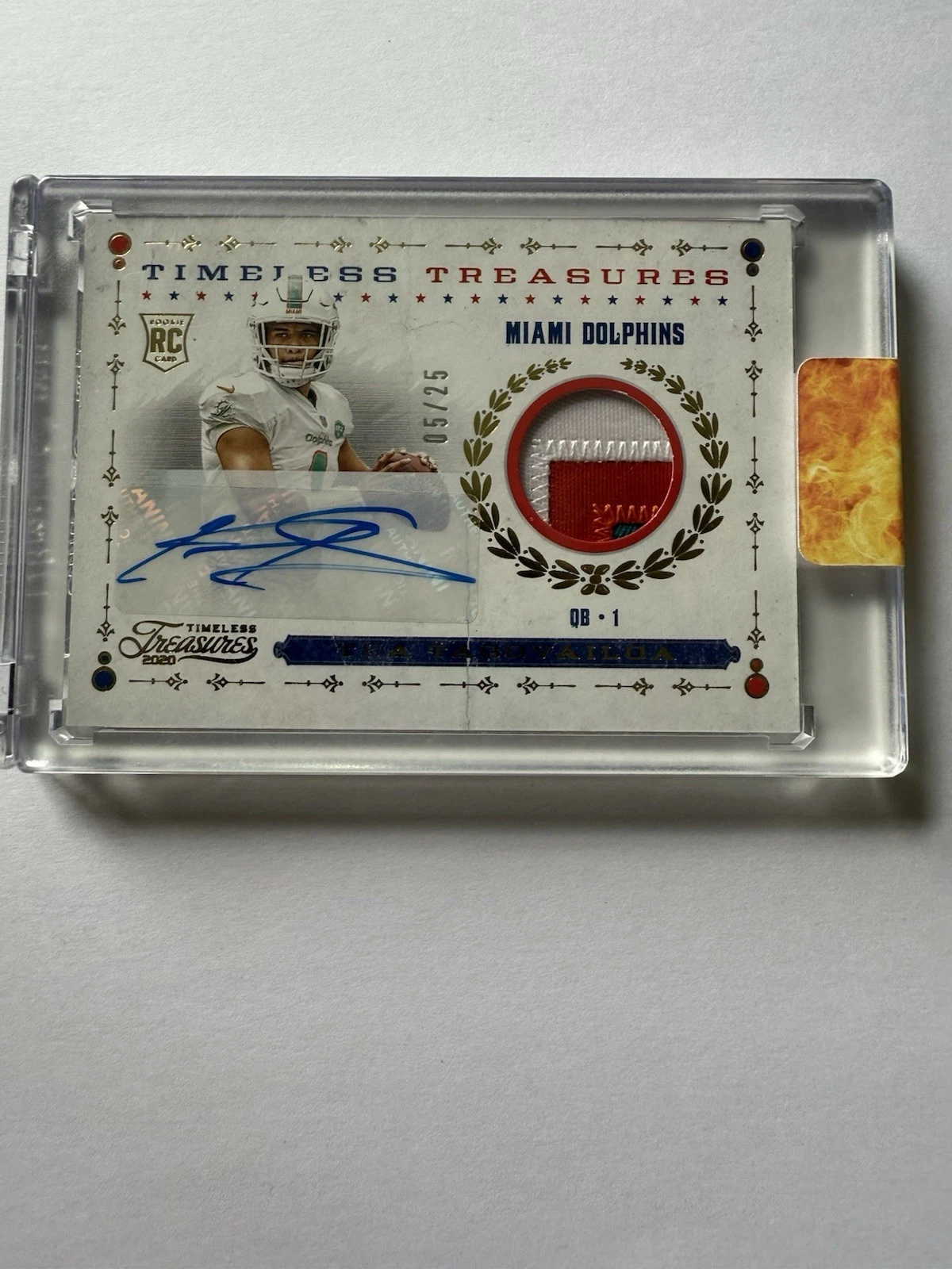 Tua Tagovailoa Panini Chronicles Timeless Treasures Jersey #TKTT Base