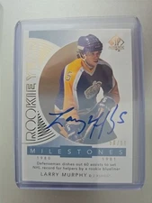 2017-18 SP Authentic Rookie Year Milestone Larry Murphy Auto #RYM-LM 58/60