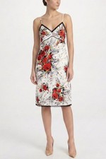 Prada - Floral Print Silk Slip Dress