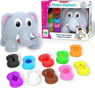 The Learning Journey Learn with Me - Shapes Elephant - Color & Shapes Teaching