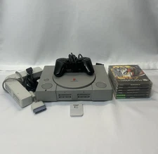 Sony Playstation PS1 Console Bundle w 6 Games & Controller - NO AC ADAPTER