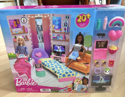 Barbie College Dorm Room Playset Big City Big Dreams w/ Furniture & Accessories