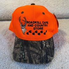 NWT Mossy Oak Orange Camo Realtree Hunting Fishing Roadkill Cafe Cap Hat Adult