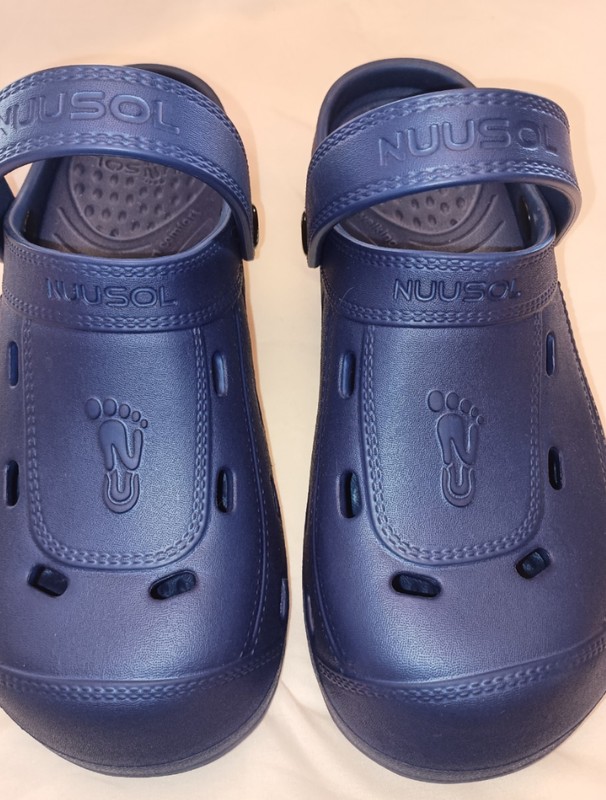 NUUSOL Unisex size 7 McCall Clog Shoes Footwear Sandal Navy Blue USA