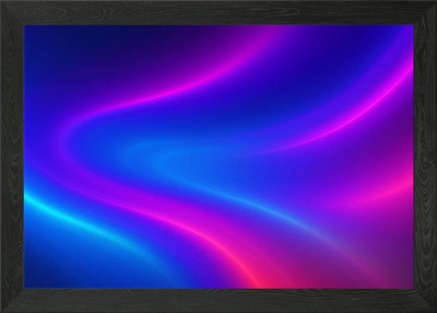 Abstract Neon Gradient Background Framed Wall Art Poster Canvas Print Picture