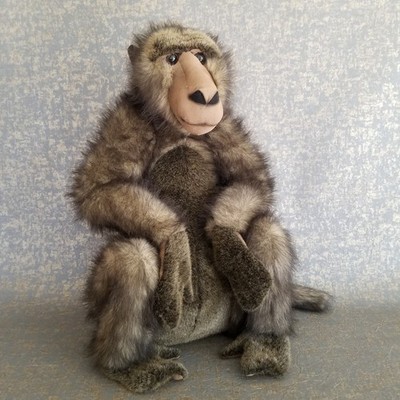 Large-20'' E&J Classic Prima Classique Plush Baboon Stuffed Monkey Life-Like Face