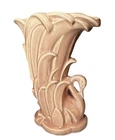 Vintage McCoy Pottery Swan Ceramic Vase MCM Mid Century Modern Pink  8.5"