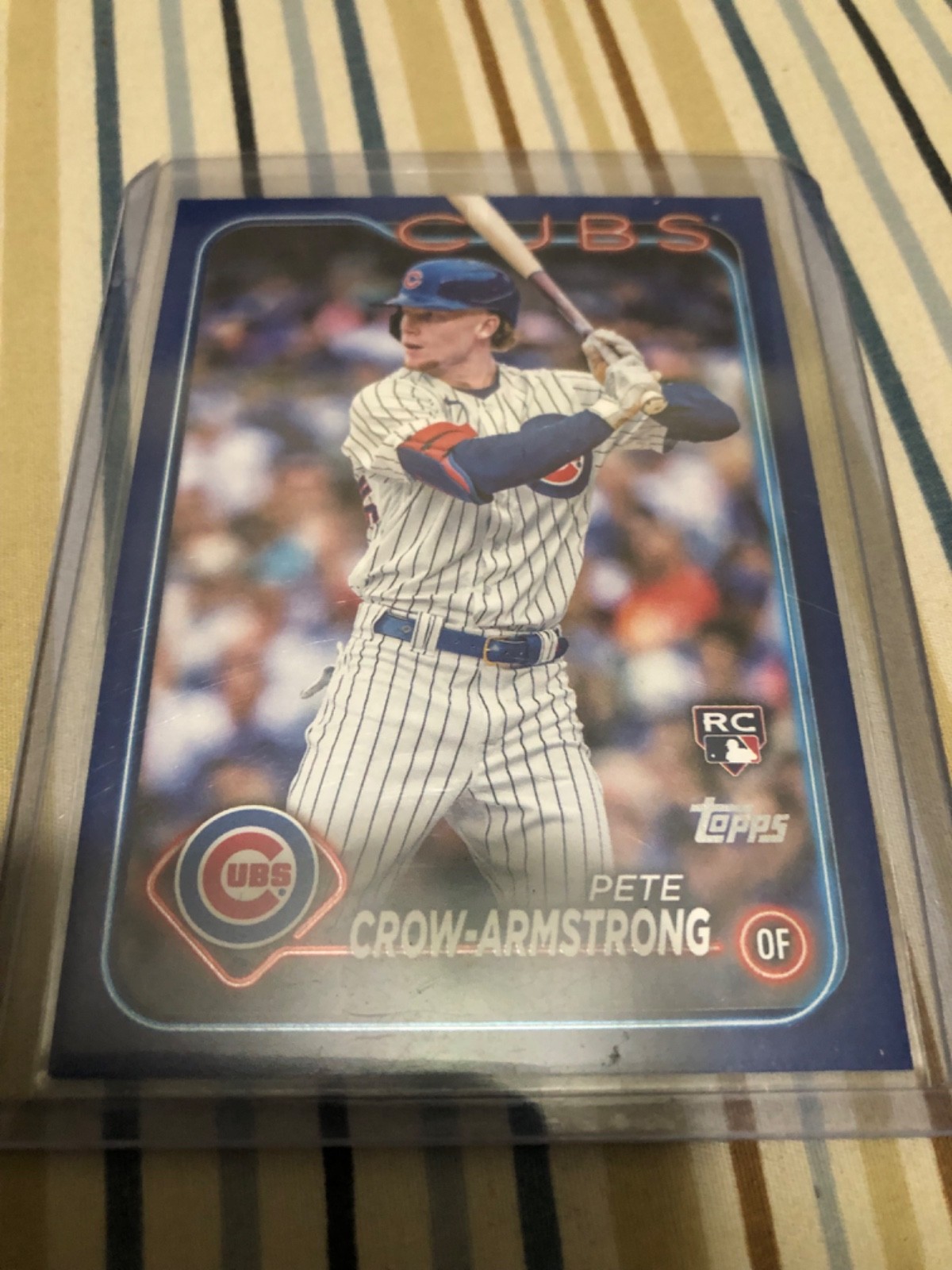 2024 Topps Series 2 - Pete Crow-Armstrong #407 Royal Blue (RC)