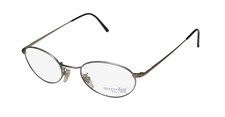 NEW MARCOLIN VILLAGE 38 EYEWEAR 50-21-145 VINTAGE ITALY FULL-RIM METAL OVAL GOLD