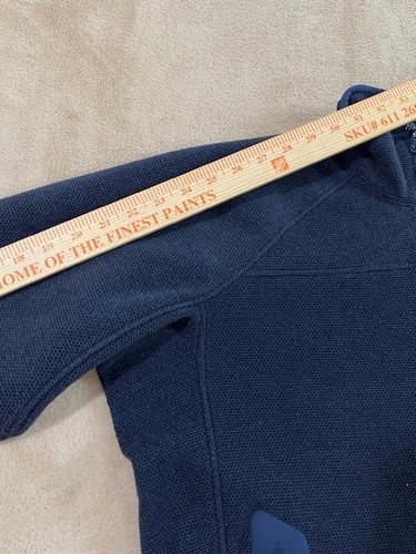 Vintage Arcteryx mens jacket size M navy blue Polartec Fleece Full Zip - Picture 10 of 10