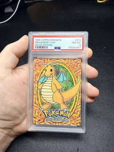 PSA 8 Dragonite #149 E12 Topps The Movie Edt Pokemon 1999