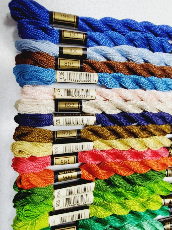 50 DMC Skeins #5 Perle Embroidery Floss Lot of 50 Different Colors Z - Image 4 of 4