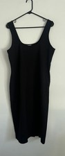 Express Women’s Size XL Black Tank Dress Front Slit Stretchy