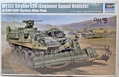 TRUMPETER M1132 Stryker Engineer Squad Vehicle w/SMP/AMP Surface Mine Plow 01575