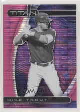 2021 Panini Chronicles Titan Pink Pulsar Prizm Mike Trout #16 0ae6