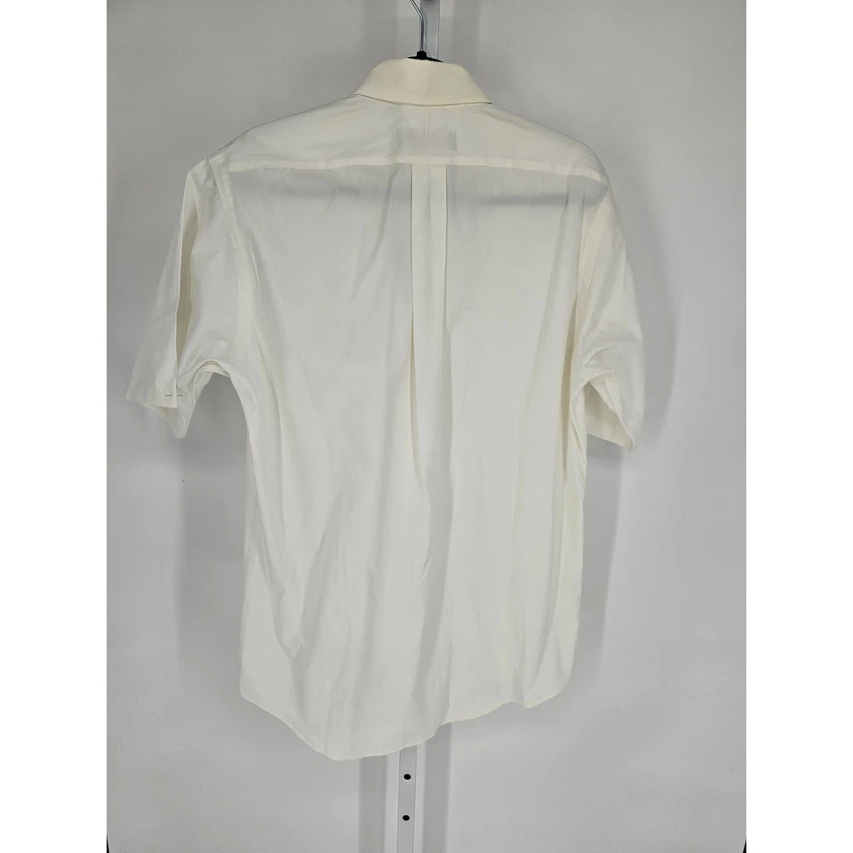Kenneth Gordon Men's Pinpoint Oxford Cotton Button Down White Shirt Size 15.5 - Image 2 of 3